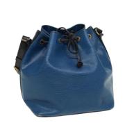 Louis Vuitton Vintage Pre-owned Laeder axelremsvskor Blue, Dam