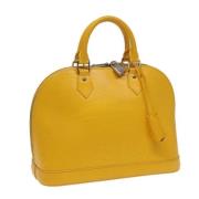 Louis Vuitton Vintage Pre-owned Laeder handvskor Yellow, Dam