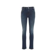 Jacob Cohën Skinny Jeans Kimberly Logo Detaljer Italien Blue, Dam