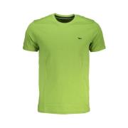 Harmont & Blaine Grön Bomull Broderad Logotyp T-shirt Green, Herr