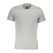 Harmont & Blaine Grå Bomull T-Shirt med Brodyr Gray, Herr