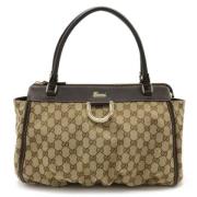 Gucci Vintage Pre-owned Canvas totevskor Beige, Dam