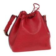 Louis Vuitton Vintage Pre-owned Laeder axelremsvskor Red, Dam