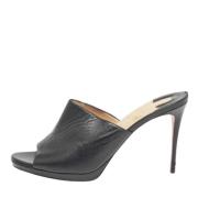 Christian Louboutin Pre-owned Pre-owned Laeder sandaler Black, Dam