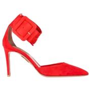 Aquazzura Pre-owned Pre-owned Mocka klackskor Red, Dam