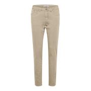 Cream Plain Twill - Coco Fit Jeans Beige, Dam