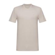 Guess Logo Patched TShirt - Beige Beige, Herr