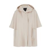 Pinko Beige Medal Cape Coat Beige, Dam