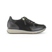 Gabor Svarta Läderkorg Sneakers Black, Dam