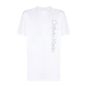 Calvin Klein Sportiga Vita T-shirts och Polos White, Herr