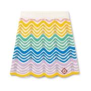 Casablanca Gradient Wave Crochet Kjol Multicolor, Dam