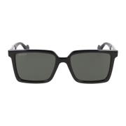 Gucci Fyrkantig Ram Solglasögon Gg1540S Black, Unisex