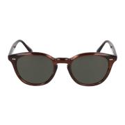 Oliver Peoples Klassiska Runda Solglasögon OV 5454Su Brown, Unisex