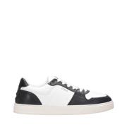 Tod's Vita Läder Sneakers med Logo Black, Herr