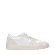 Tod's Läder Sneakers med Logotyp Präglad White, Herr