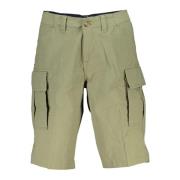 Timberland Grön Bermuda Shorts Ekologisk Bomull Logo Green, Herr