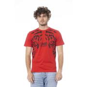 Cavalli Class Logo Print Kortärmad T-shirt Red, Herr