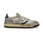 Autry Vintage Sneakers med Distressed Look Gray, Dam