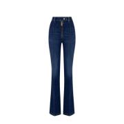 Elisabetta Franchi Snygga Jeans för Kvinnor Blue, Dam