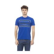 Baldinini Kortärmad Rund Hals T-shirt Blue, Herr