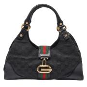 Gucci Vintage Pre-owned Canvas gucci-vskor Black, Dam