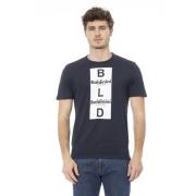 Baldinini Kortärmad Rund Hals T-shirt Blue, Herr