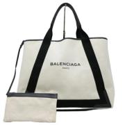 Balenciaga Vintage Pre-owned Canvas totevskor White, Dam