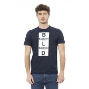 Baldinini Kortärmad Rund Hals T-shirt Blue, Herr