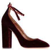 Aquazzura Pre-owned Pre-owned Sammet klackskor Red, Dam