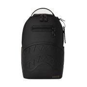 Sprayground Kärnpräglad Svart Rutig Läder Ryggsäck Black, Unisex