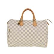 Louis Vuitton Vintage Pre-owned Canvas louis-vuitton-vskor White, Dam