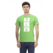 Baldinini Kortärmad Rund Hals T-shirt Green, Herr