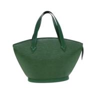 Louis Vuitton Vintage Pre-owned Laeder axelremsvskor Green, Dam