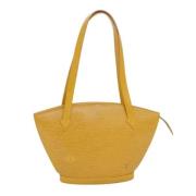 Louis Vuitton Vintage Pre-owned Laeder axelremsvskor Yellow, Dam