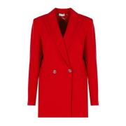 Liu Jo Elegant Blazer med Klassisk Design Red, Dam