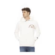 Automobili Lamborghini Hoodie med Fronttryck och Logoinlägg White, Her...