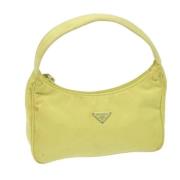 Prada Vintage Pre-owned Nylon necessrer Yellow, Dam