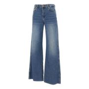 7 For All Mankind Snygg Jeans Kollektion Blue, Dam