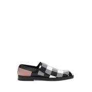 Burberry Elegant Bicolor Läderflats Multicolor, Dam