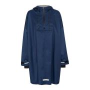 Cream Oversized Anorak Dress Blues Blue, Dam