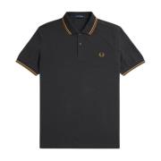 Fred Perry Klassisk bomullspolo med tippade detaljer Gray, Herr