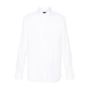 Gucci Vit Poplin Button-Up Skjorta White, Herr