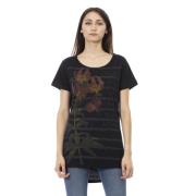 Trussardi Kortärmad Rund Hals T-shirt Black, Dam