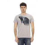 Trussardi Snygg Grå Rundhals T-shirt Gray, Herr