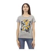 Trussardi Kortärmad Rund Hals T-shirt Gray, Dam