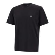 C.p. Company Herr Bomull Logo T-shirt Svart Black, Herr