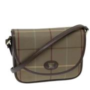 Burberry Vintage Pre-owned Canvas axelremsvskor Multicolor, Dam