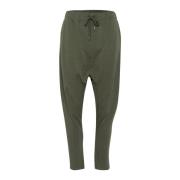 Cream Avslappnad Sweatpants Deep Depths Green, Dam