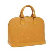 Louis Vuitton Vintage Pre-owned Laeder handvskor Yellow, Dam