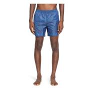 True Tribe Blå Grafisk Aktiva Shorts med Fickor Blue, Herr